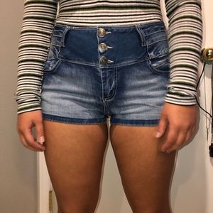 High waisted shorts